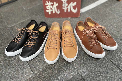 【ant-riche YR0100L NAT】WOMENS AKAUSHI レザースニーカー